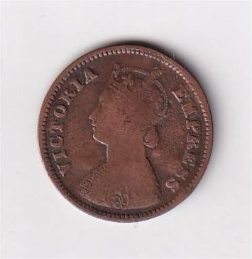 British India 1/2 Pice 1898 Rare Coin #Z-88