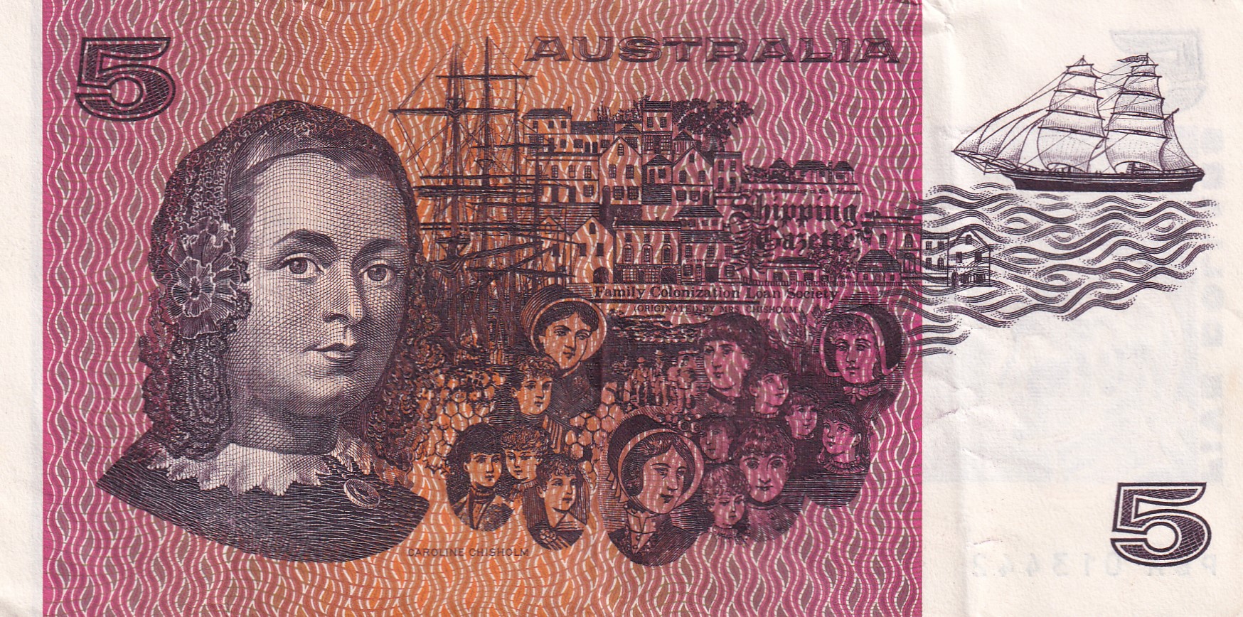 Australia 5 Dollars Rare Lowest Price Note #B2