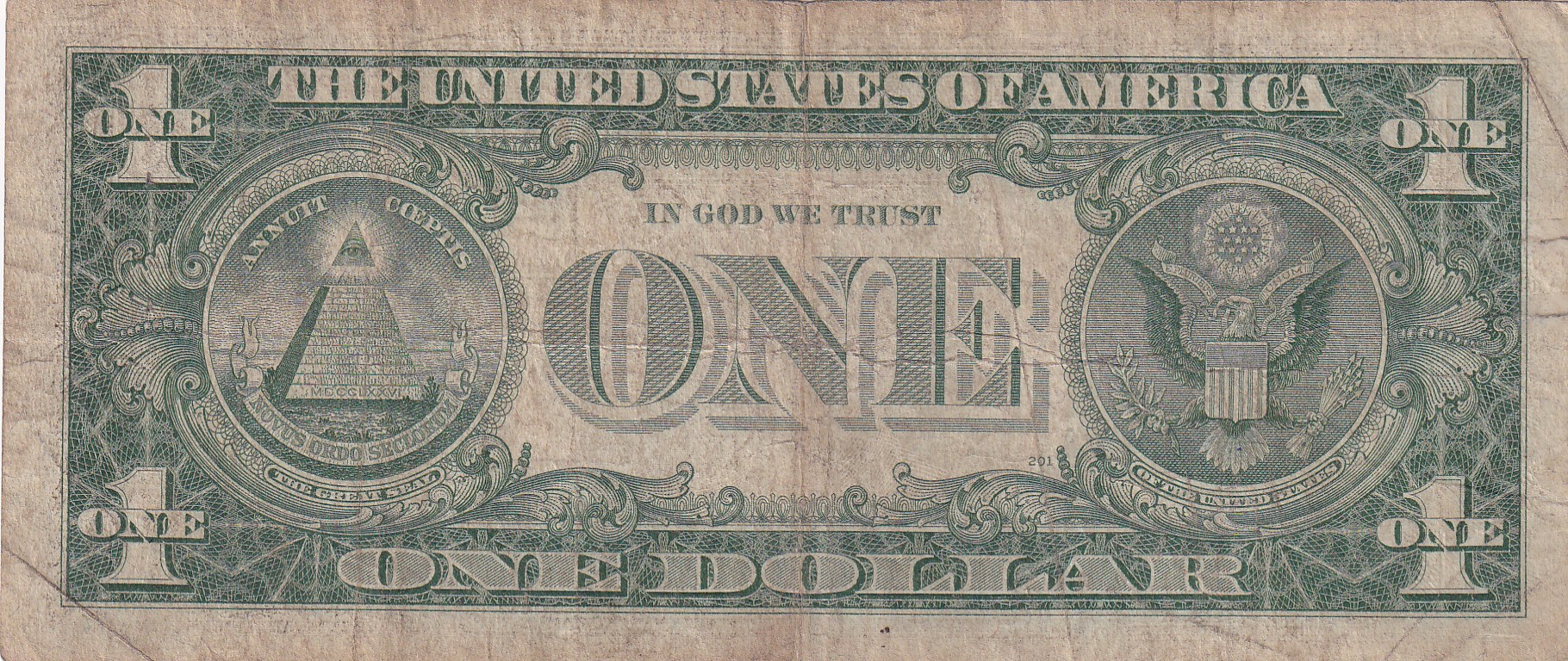 United States 1 Dollar (1957) Silver Certificate, Blue Seal Rare World Note #B2