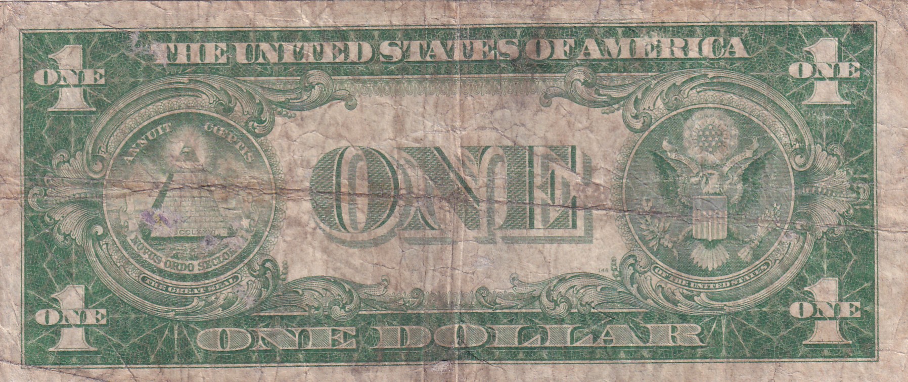 United States 1 Dollar (1935) Silver Certificate, Blue Seal Rare World Note #B2