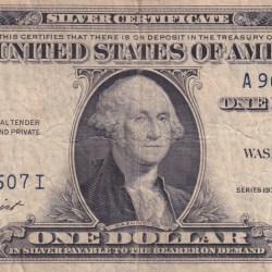 United States 1 Dollar (1935) Silver Certificate, Blue Seal Rare World Note #B2