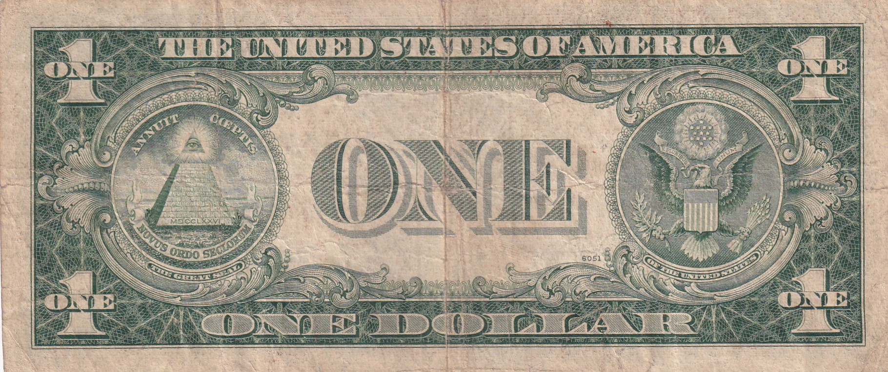 United States 1 Dollar (1935) Silver Certificate, Blue Seal Rare World Note #B2