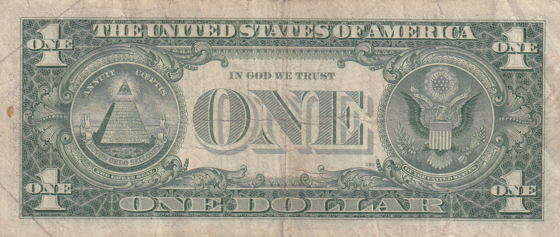 United States 1 Dollar (1957) Silver Certificate, Blue Seal Rare World Note #B2