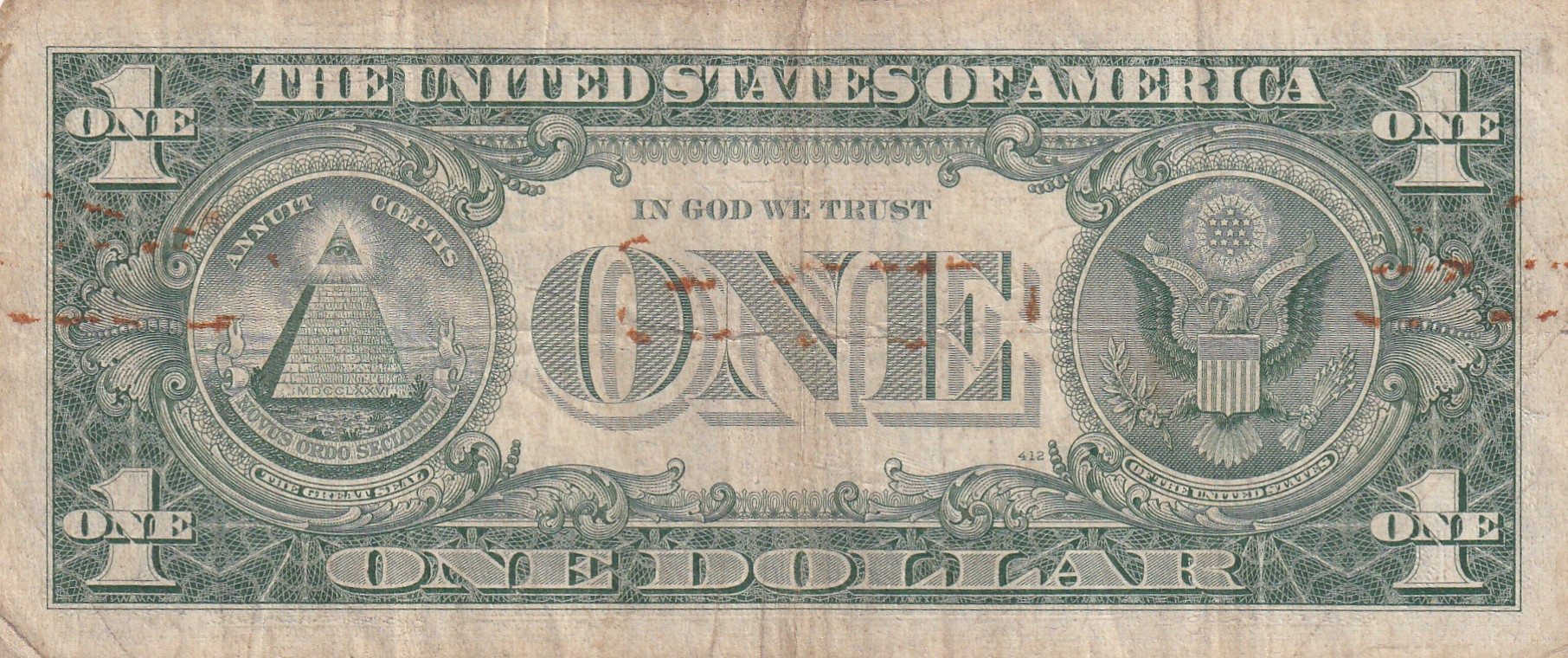 United States 1 Dollar (1957) Silver Certificate, Blue Seal Rare World Note #B2