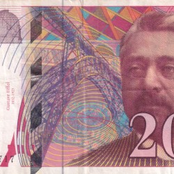 France 200 Francs Gustave Eiffel , Rare World Note #B2