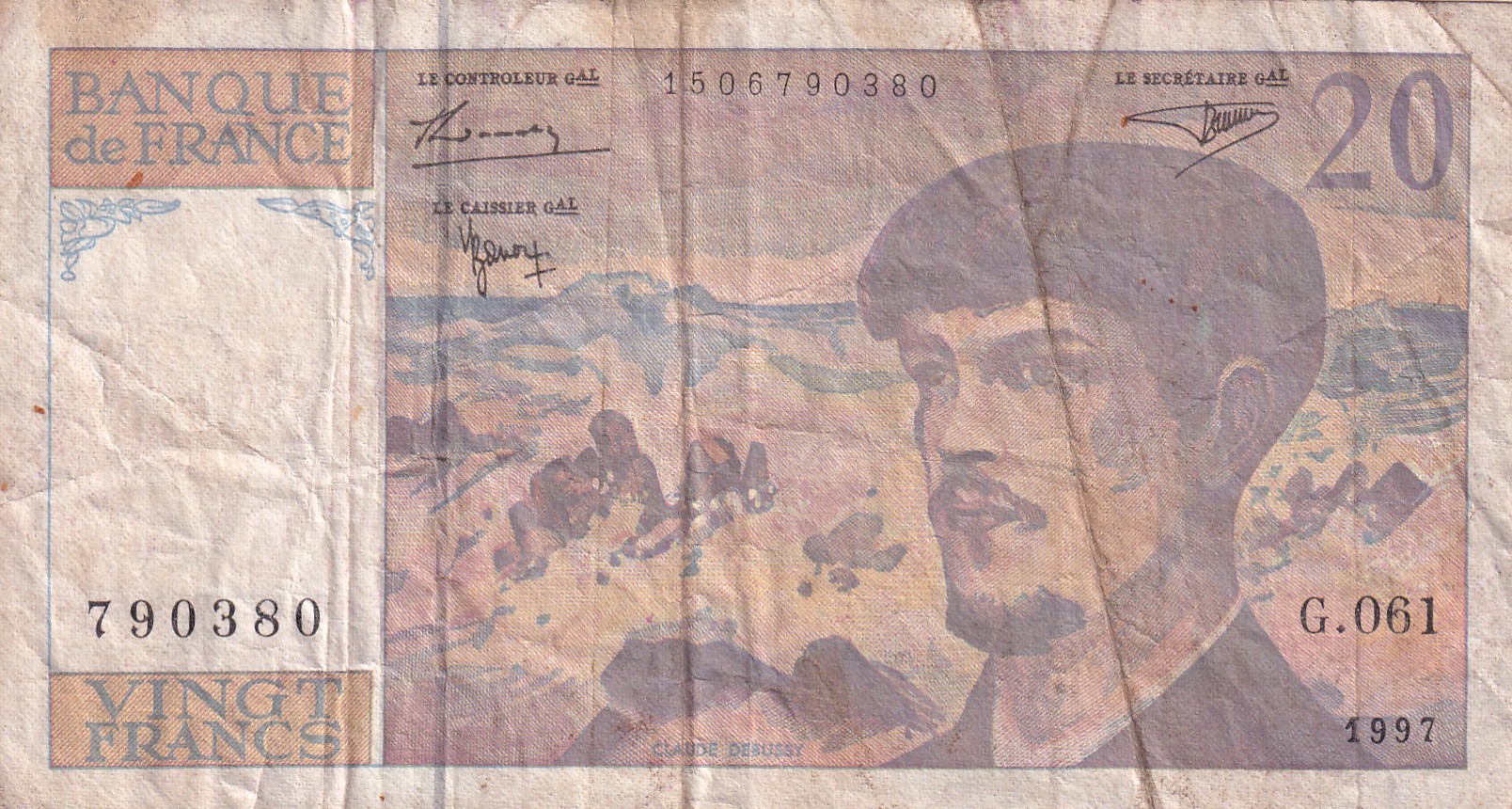 Francs 20 Francs Rare World Note#B2