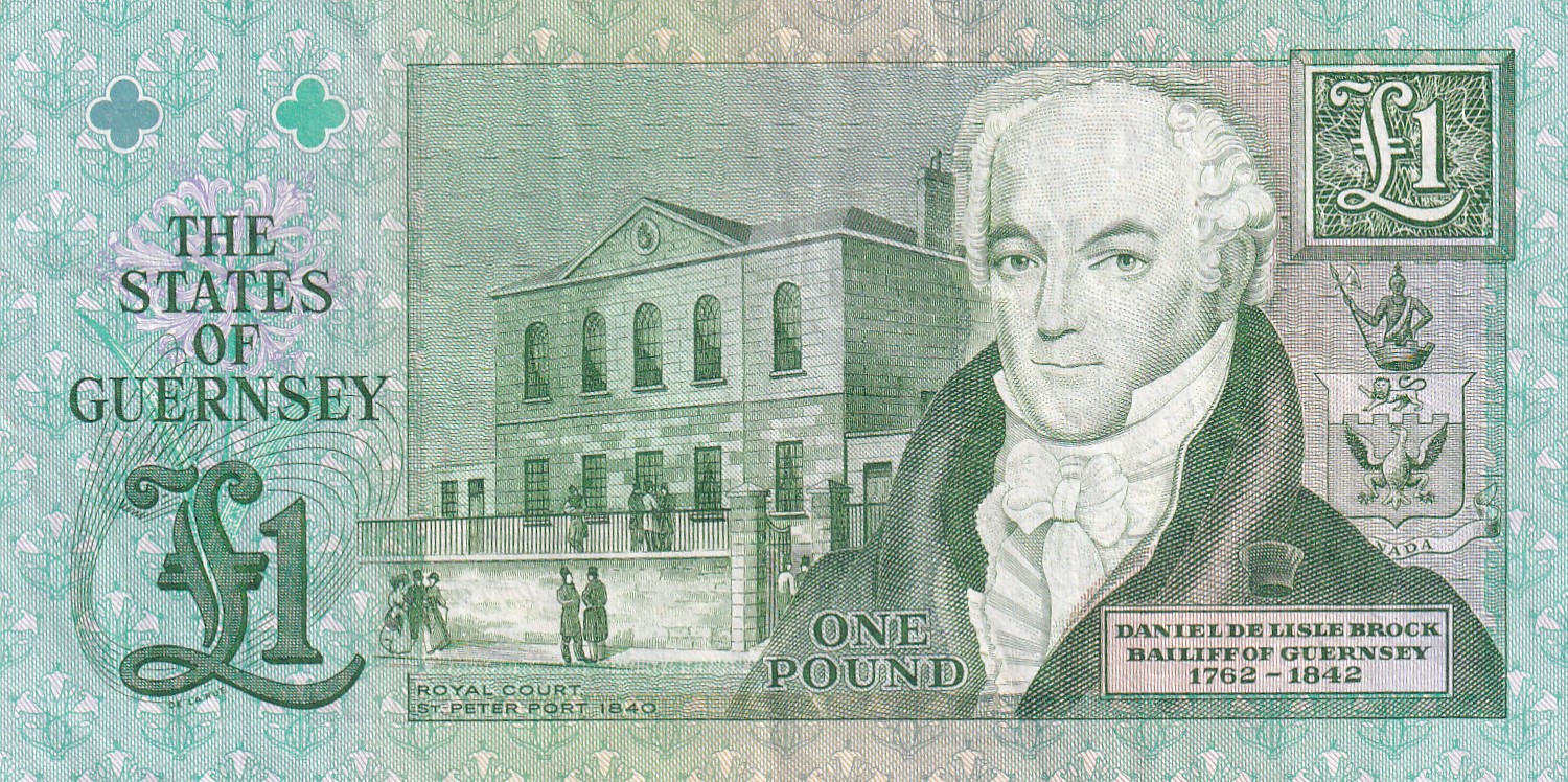 Guernsey 1 Pound Rare World Note #B2