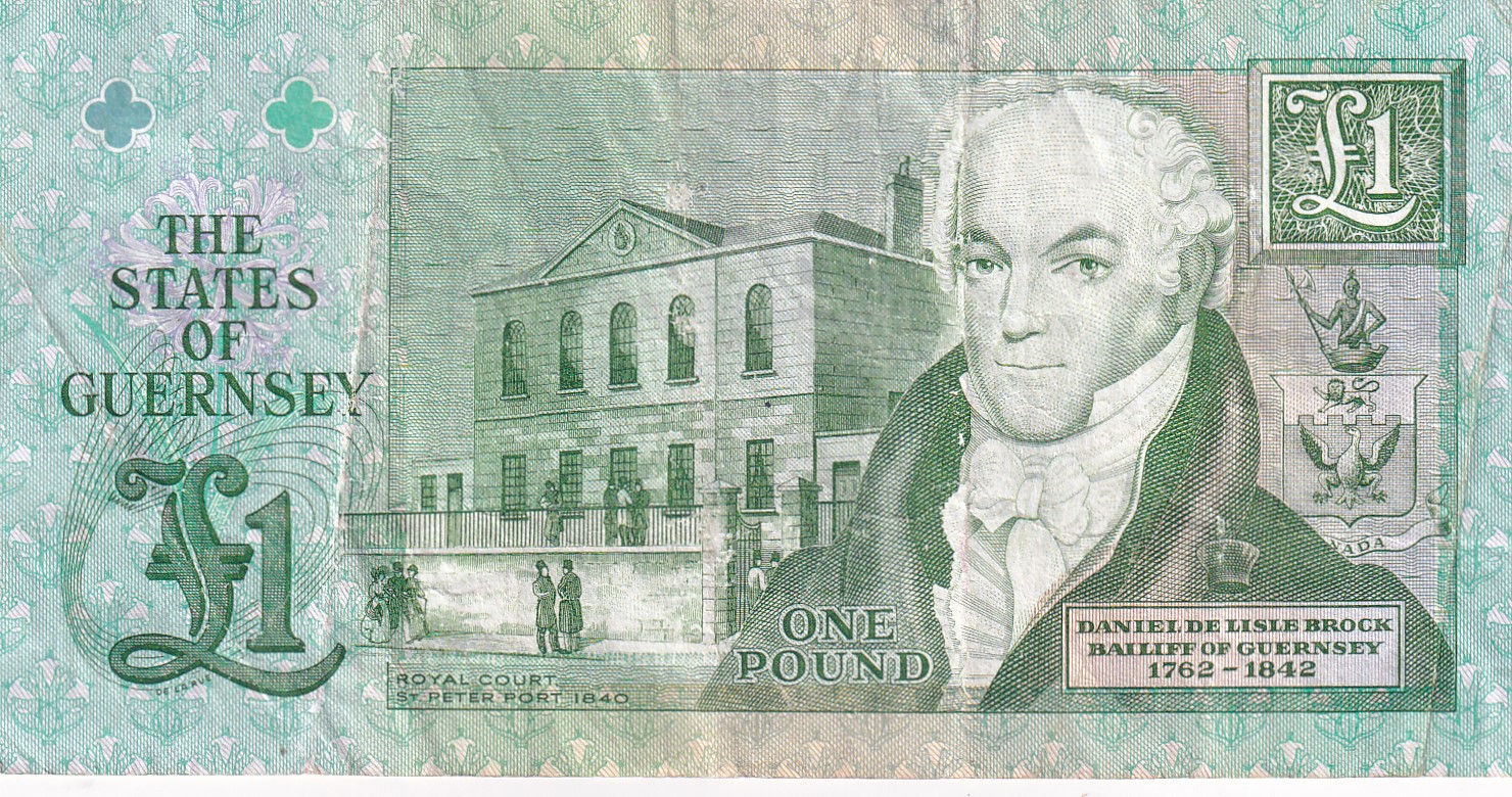 Guernsey 1 Pound Rare World Note #B2
