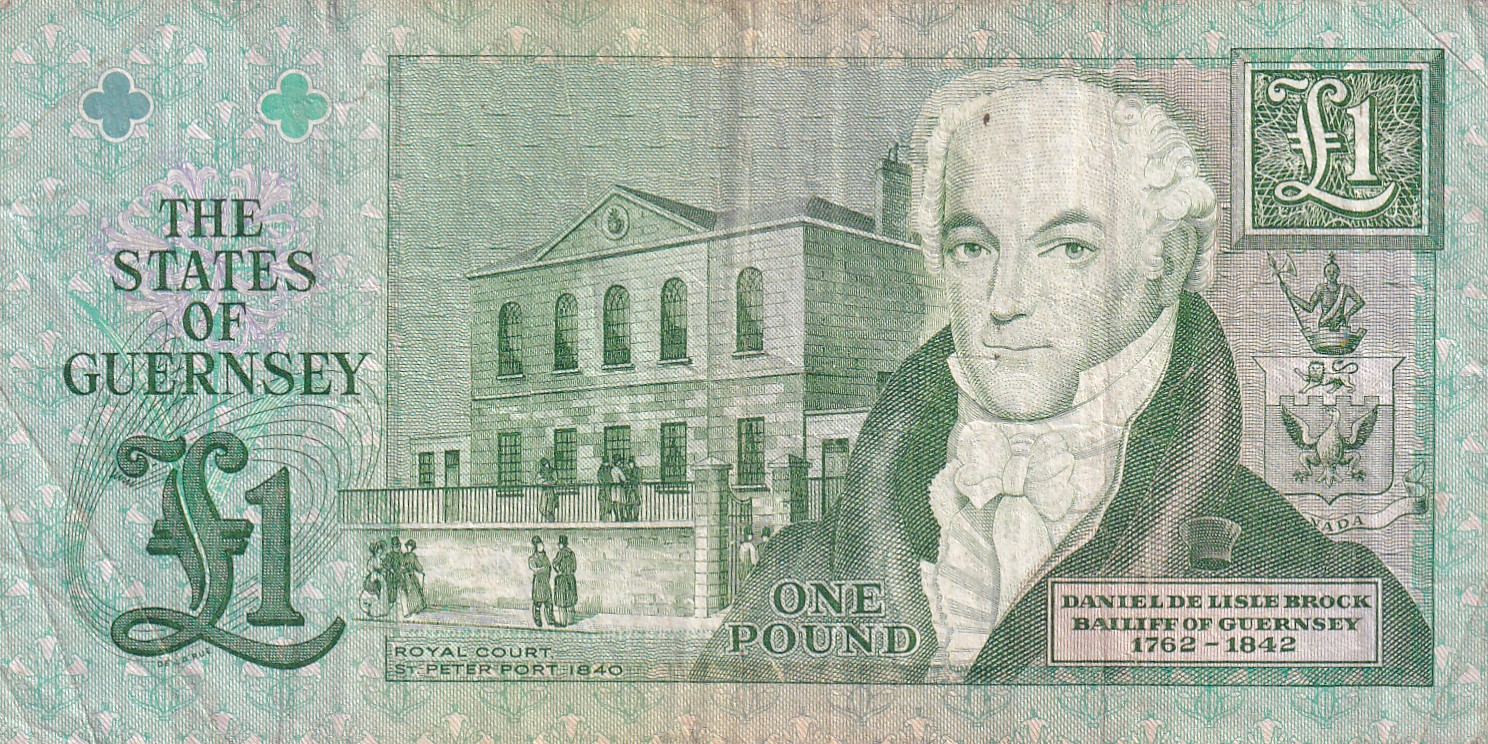 Guernsey 1 Pound Rare World Note #B2