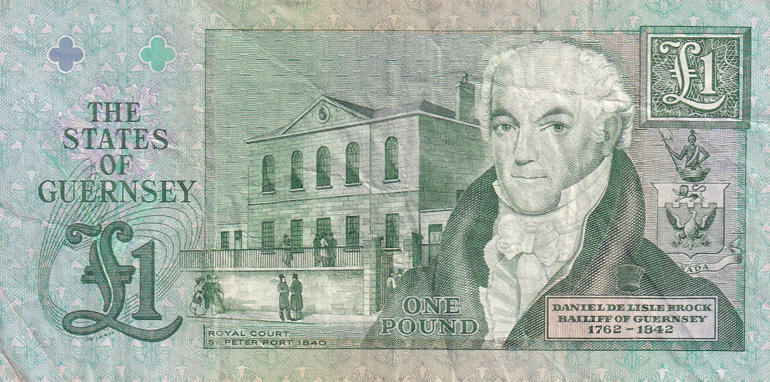 Guernsey 1 Pound Rare World Note #B2