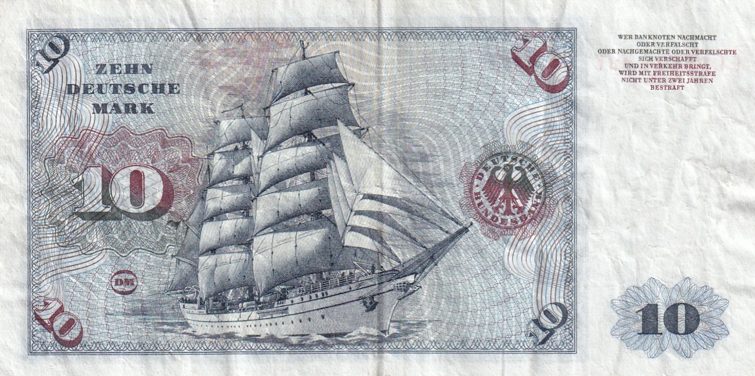 Germany 10 Mark Rare World Note#B2