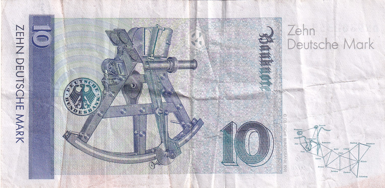 Germany 10 Deutsche Mark Rare World Note#B2