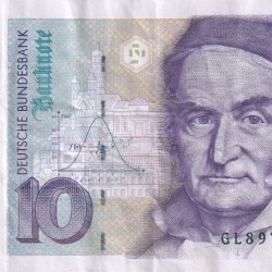 Germany 10 Deutsche Mark Rare World Note#B2