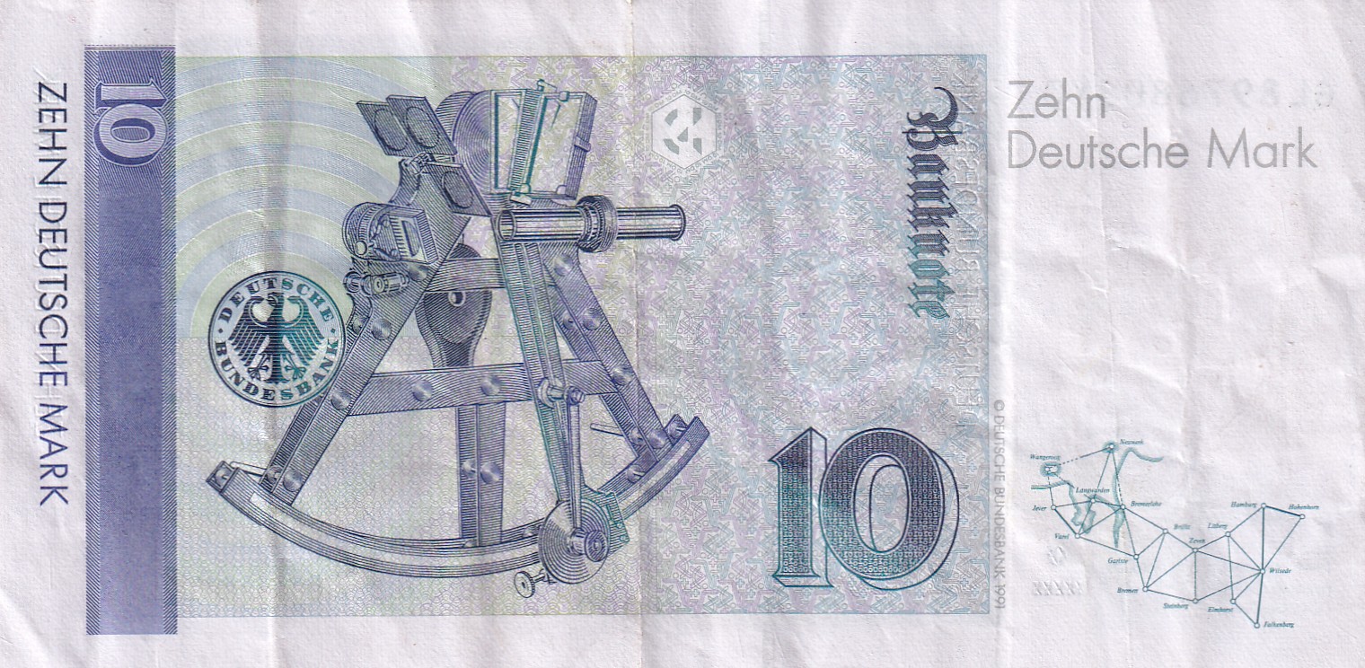Germany 10 Deutsche Mark Rare World Note#B2