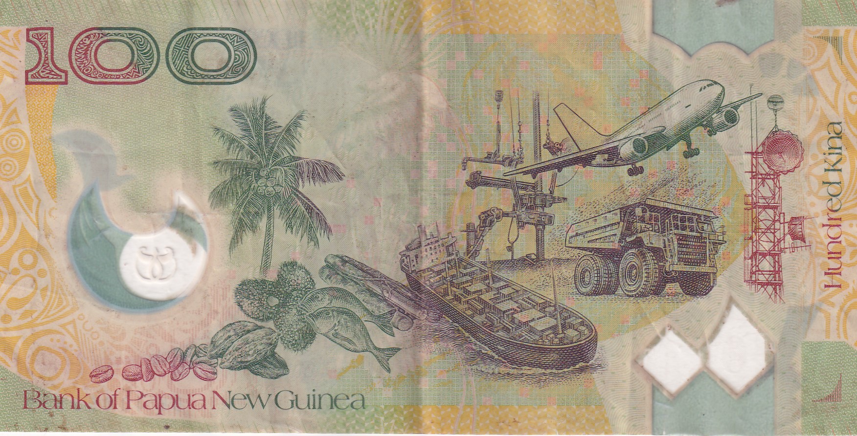 Papua New Guinea 100 Kina Asia-Pacific Economic Cooperation (APEC) Rare Polymer World Note #B2