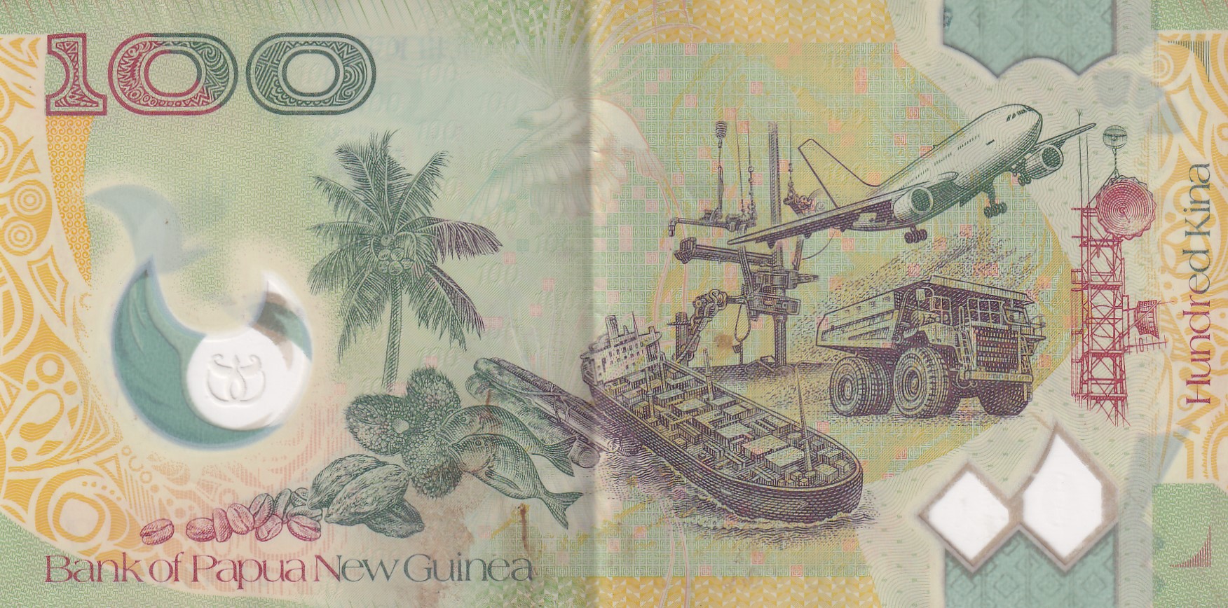 Papua New Guinea 100 Kina Asia-Pacific Economic Cooperation (APEC) Rare Polymer World Note #B2