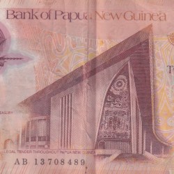 Papua New Guinea 20 Kina reduced size Rare World Polymer Note #B2