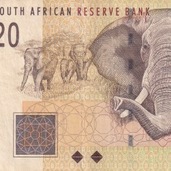 South Africa 20 Rand Rare World Note#B2