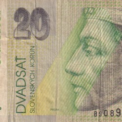 Slovakia 20 Korun Rare World Note#B2