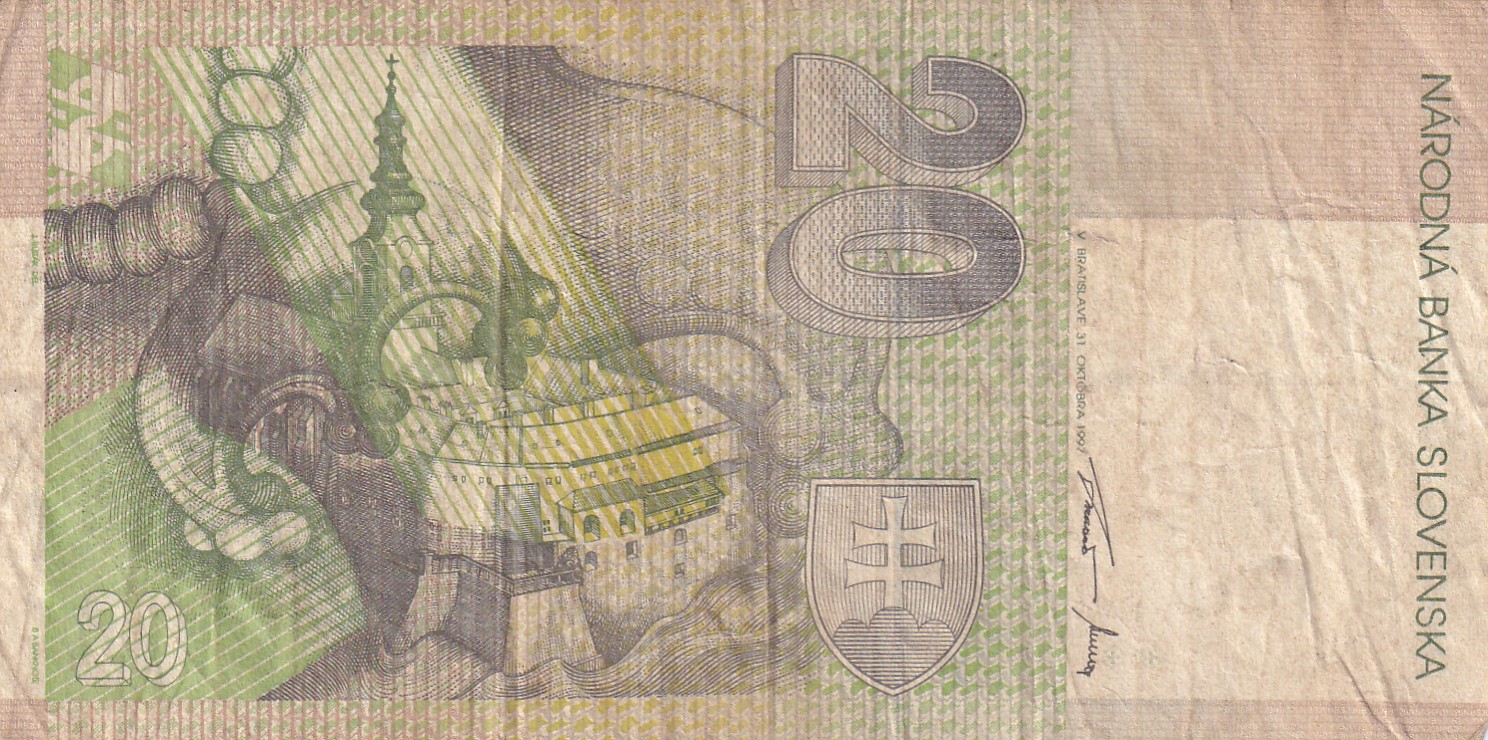Slovakia 20 Korun Rare World Note#B2
