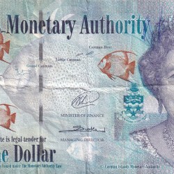 United Kingdom (Cayman Islands) 1 Dollar - Elizabeth II (D Series) Rare World Note#B2