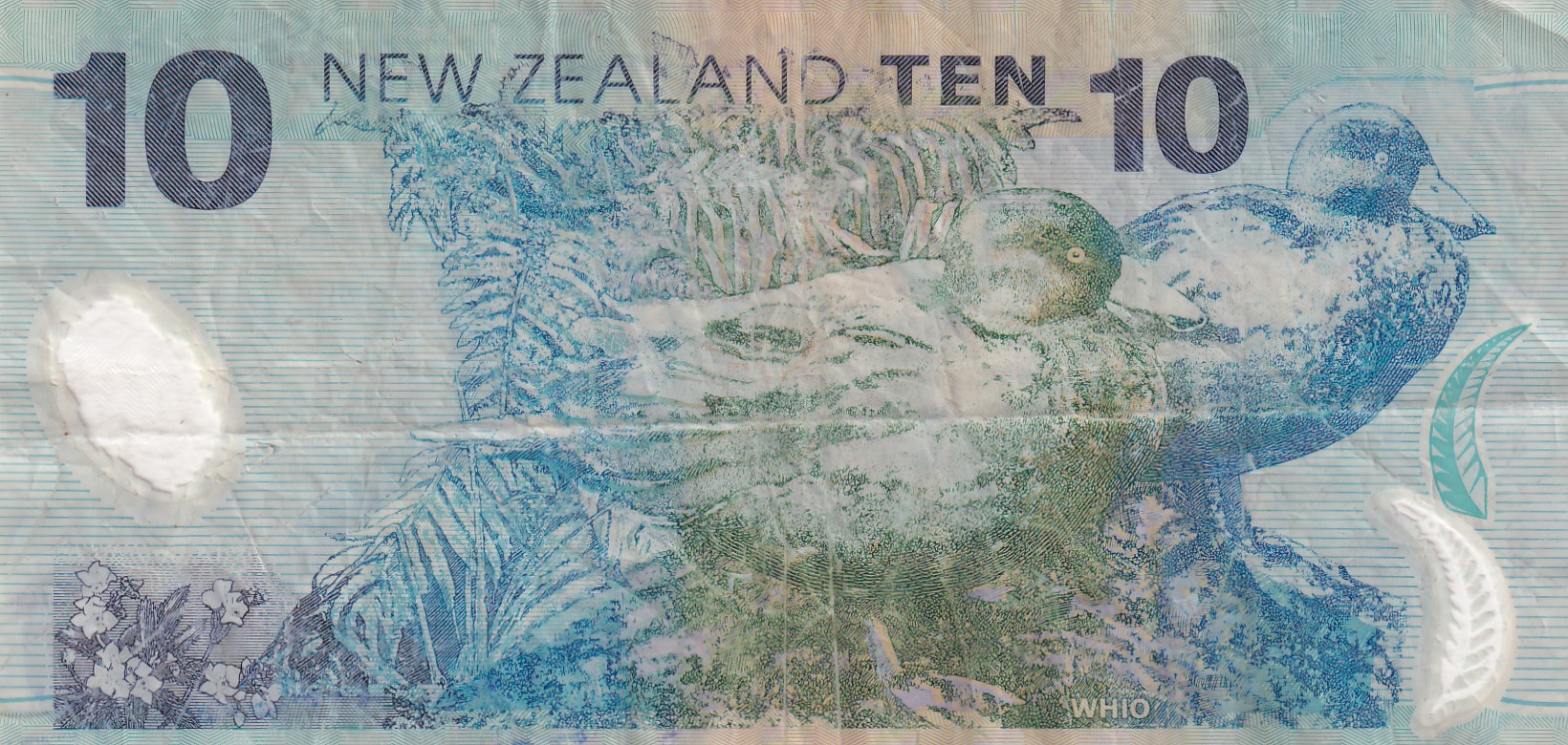 New Zealand 10 Dollars Rare Polymer World Note#B2