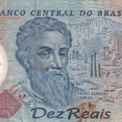 Brazil 10 Reais Pedro Álvares Cabral; Discovery polymer World Note #B2