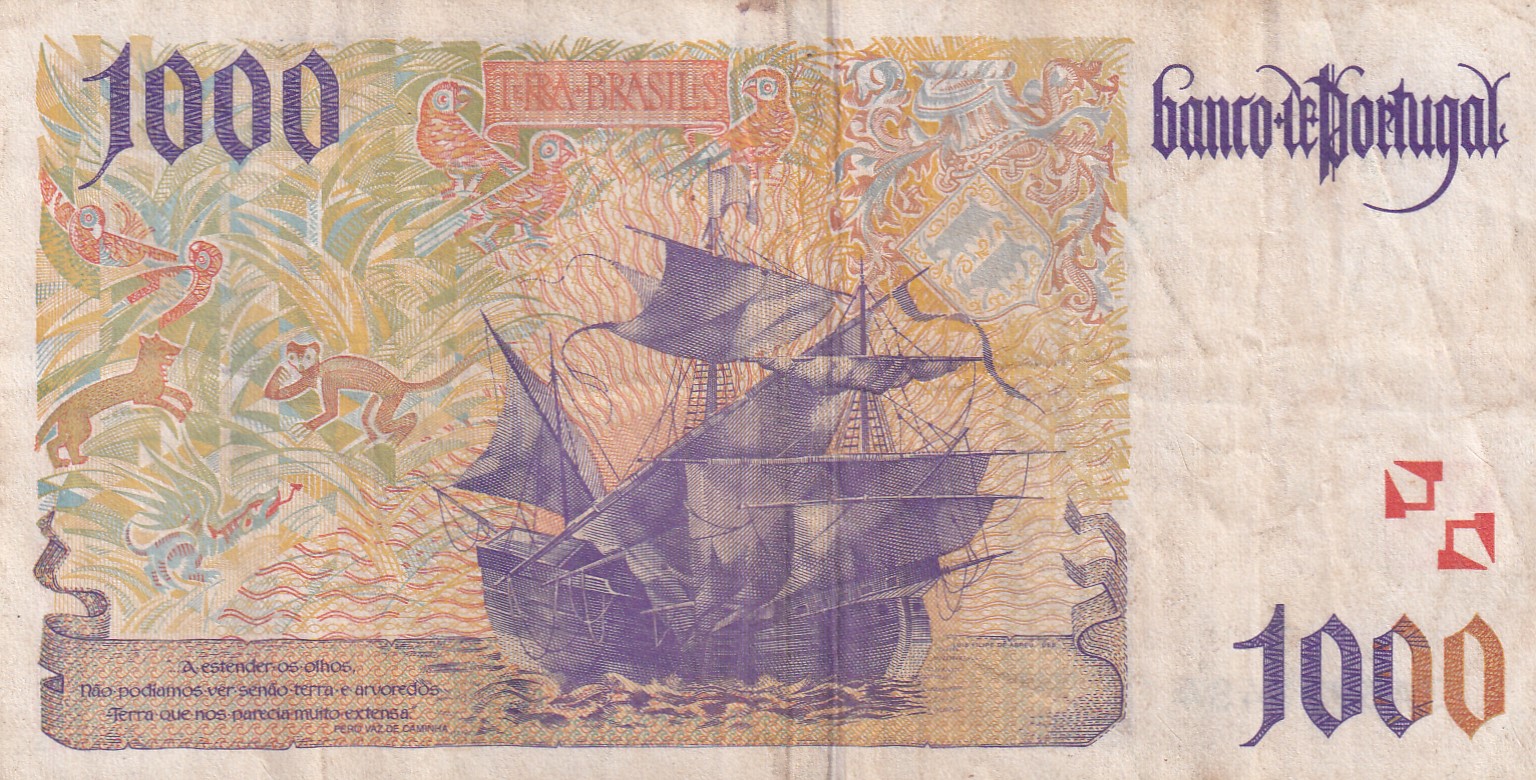 Portugal 1000 Escudos Rare Note #B2
