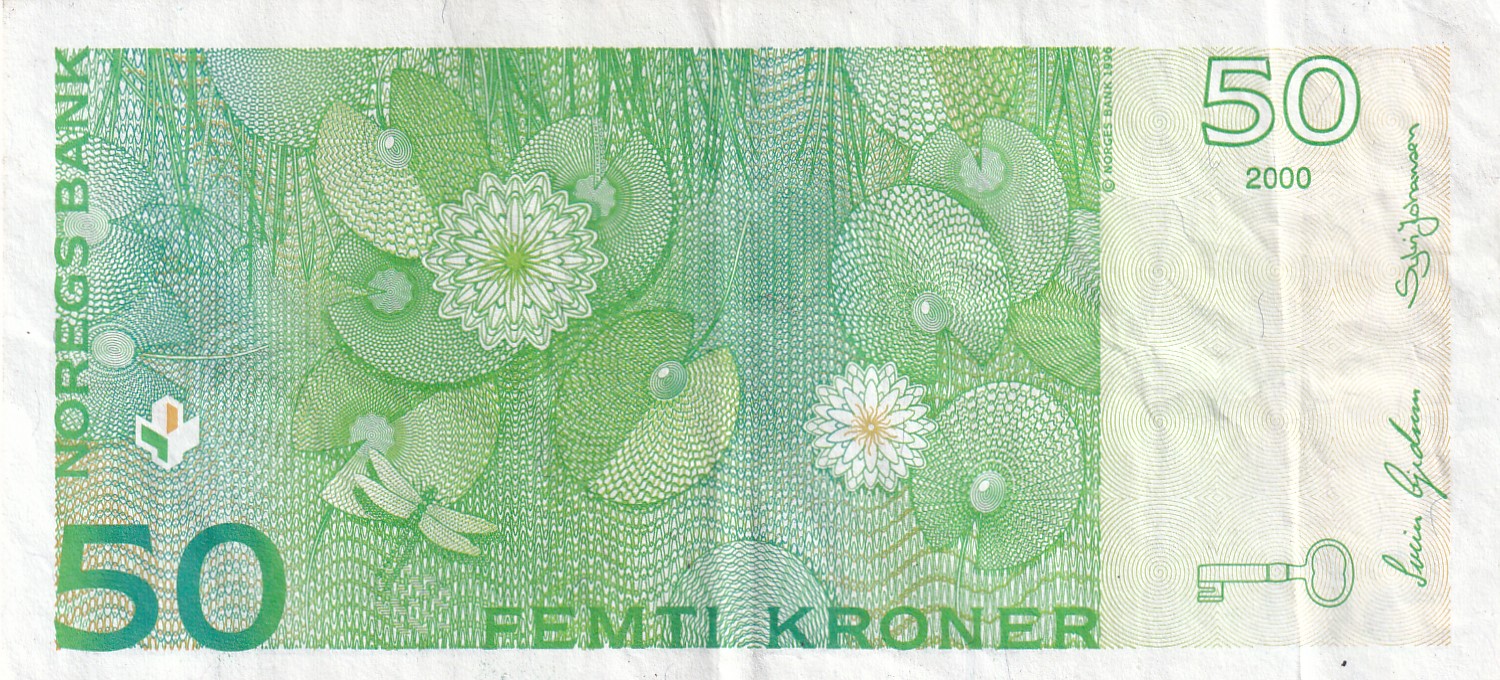 Norway 50 Kroner 1994-2020; Asbjørnsen Rare Note #B2