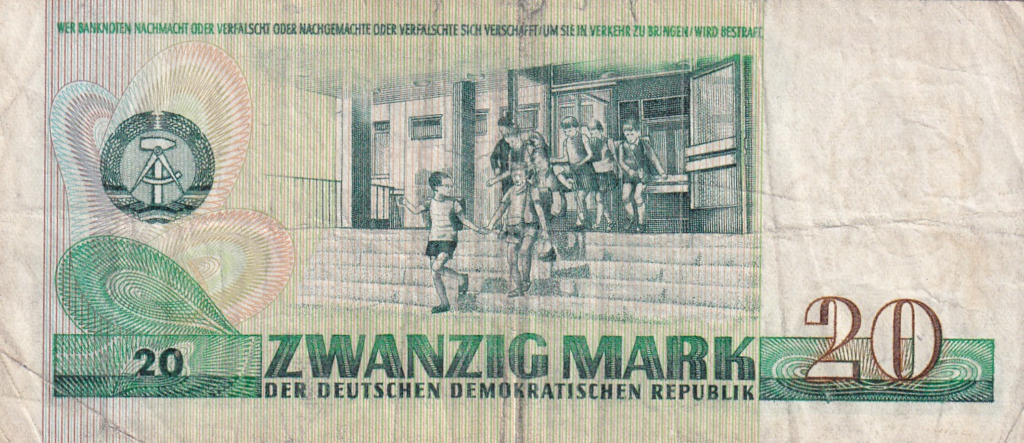 Germany 20 Mark Rare World Note#B2