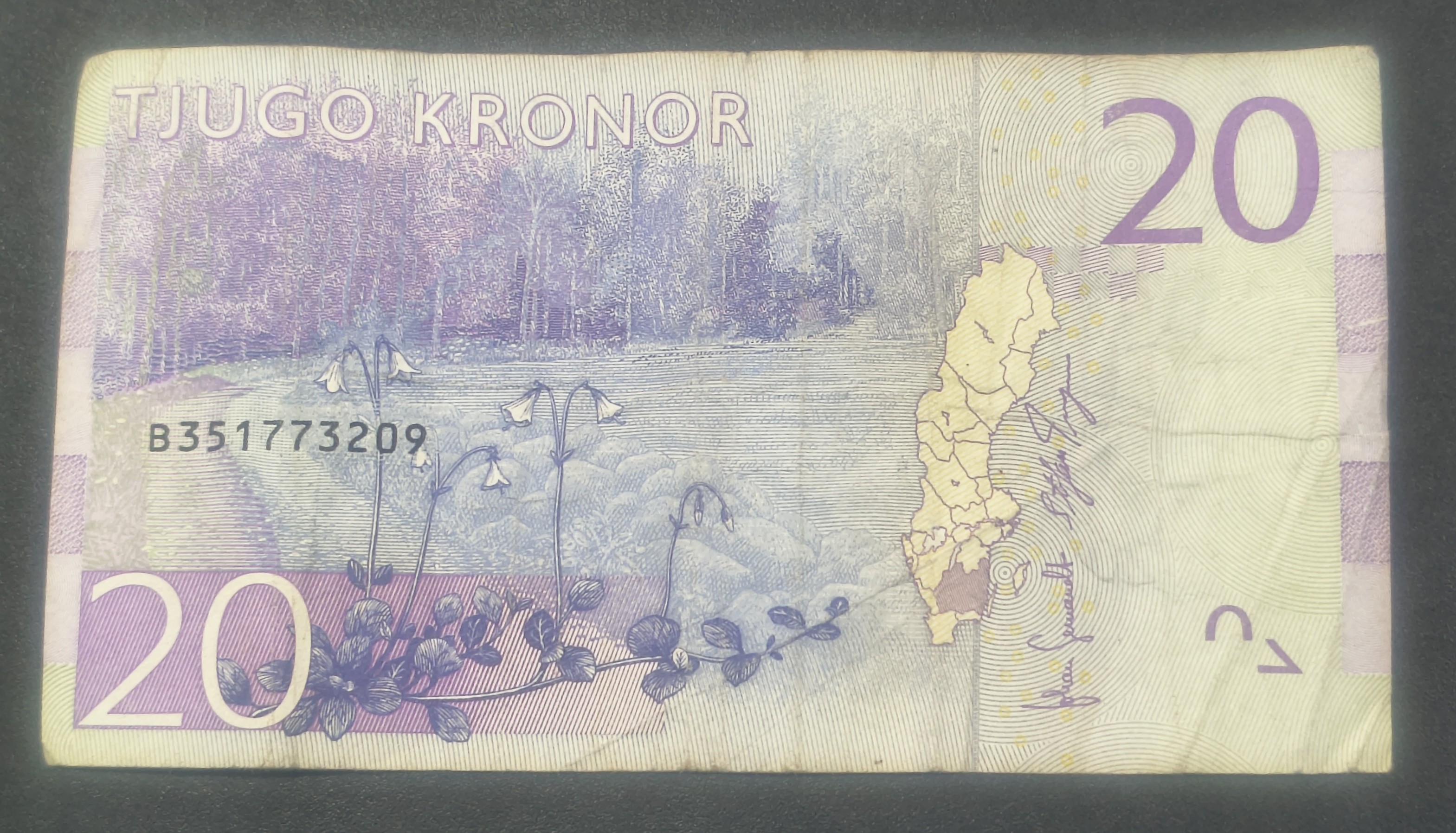 Sweden 20 Kronor Rare Note #B2