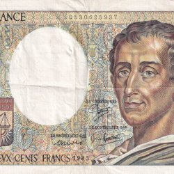 France 200 Francs (de Montesquieu) Rare Foreign Note
