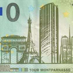 France 0 Euro (Memoeuro - Paris) Rare World Note #B2
