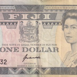 Fiji One Dollar Rare World Note #B2