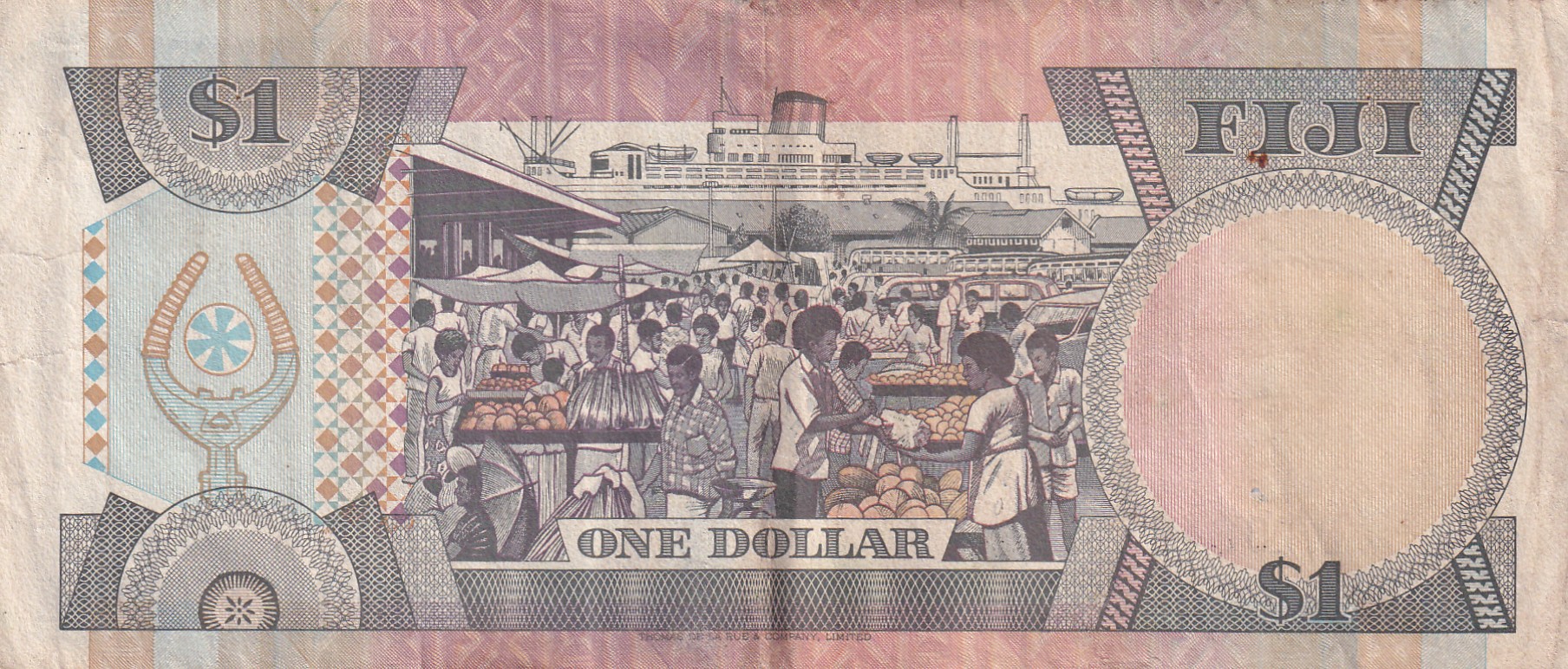 Fiji One Dollar Rare World Note #B2
