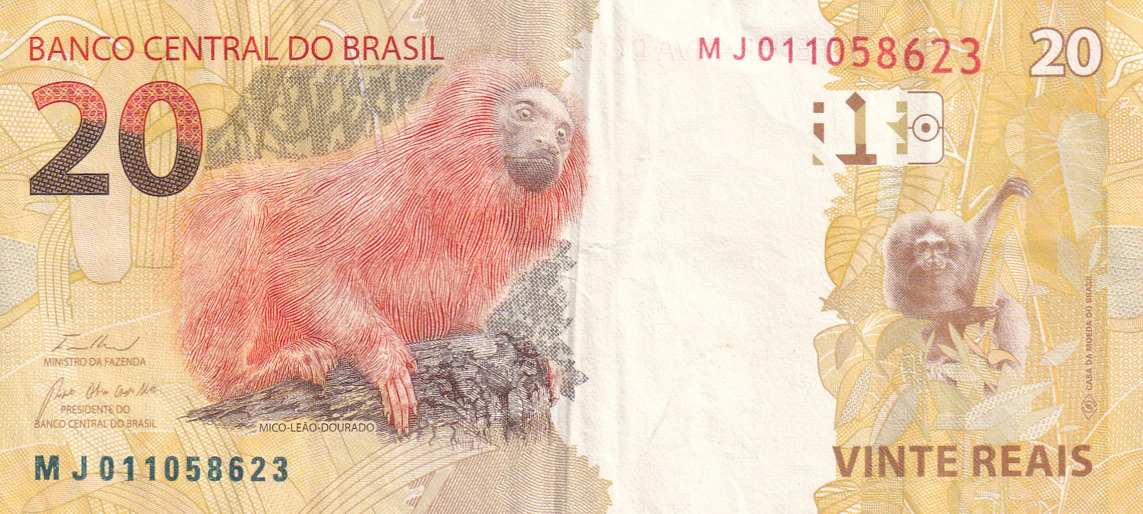 Brazil 20 Reais Rare World Note #B2