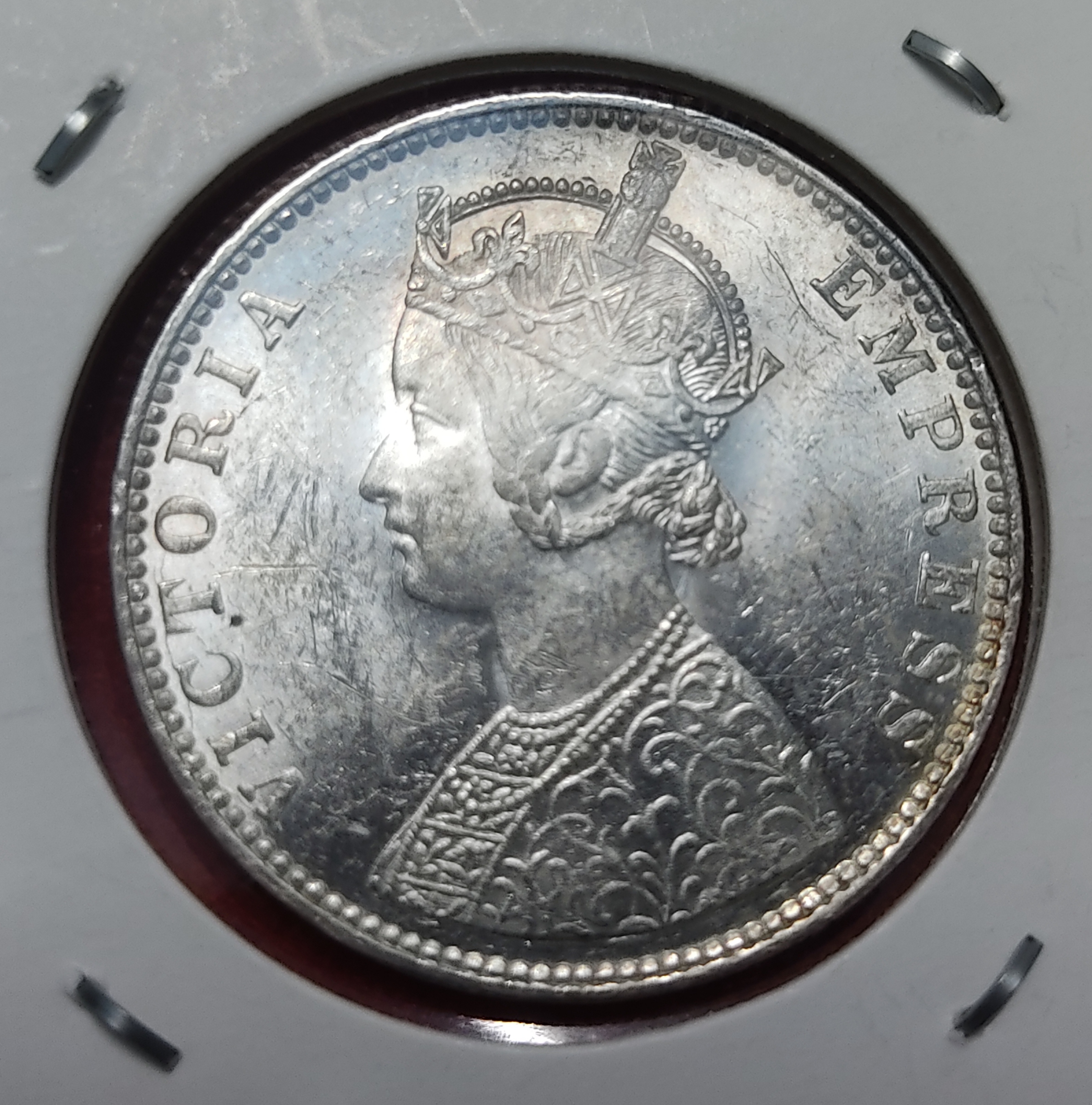 One Rupee Silver Coin Victoria Empress 1901 Bombay Mint