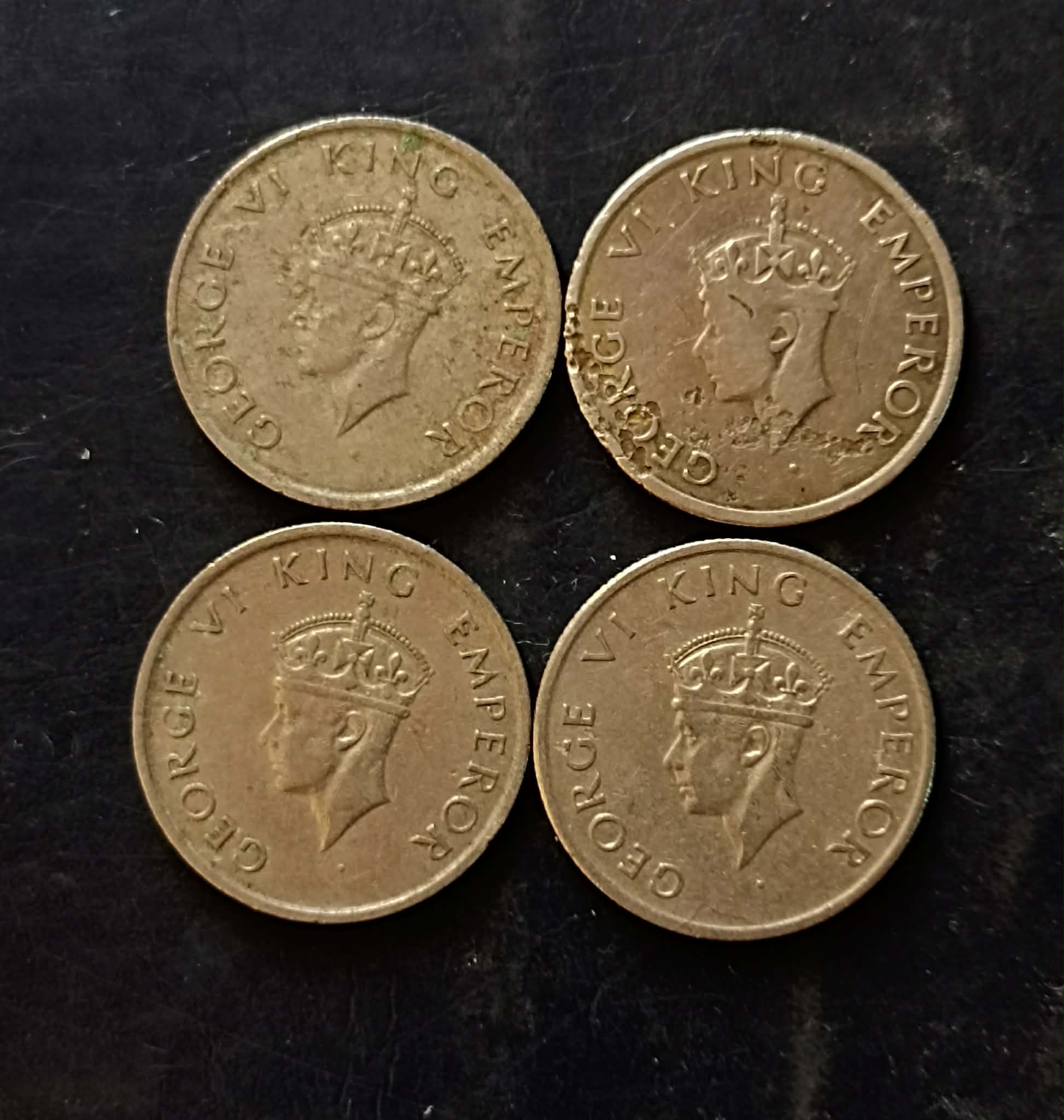 British India Denominaton 50 paise King and emperor George vi Same and similar set are available