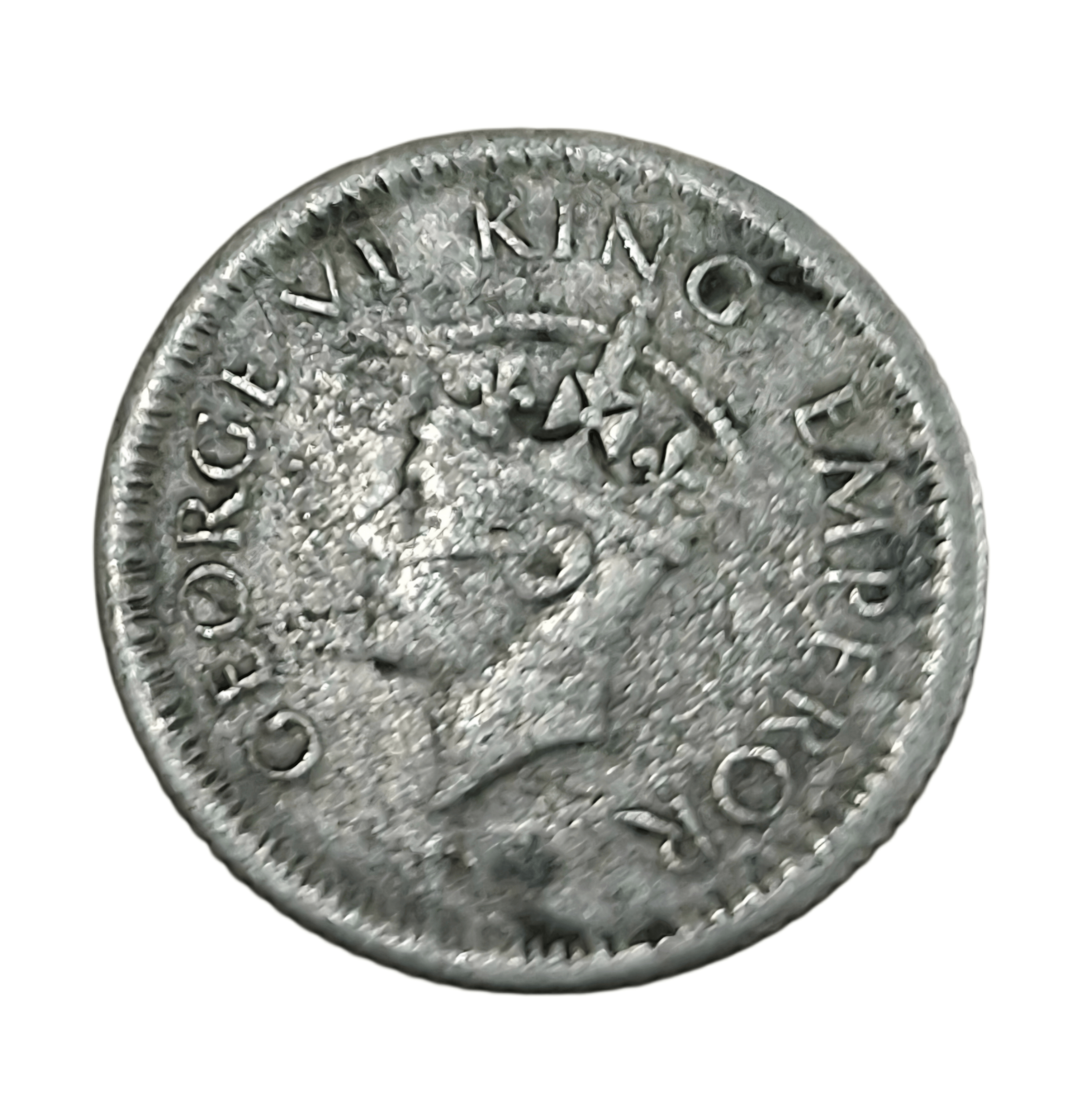 British India Silver 1/4 Rupee Year 1943 King George-VI in Collectable Grade.