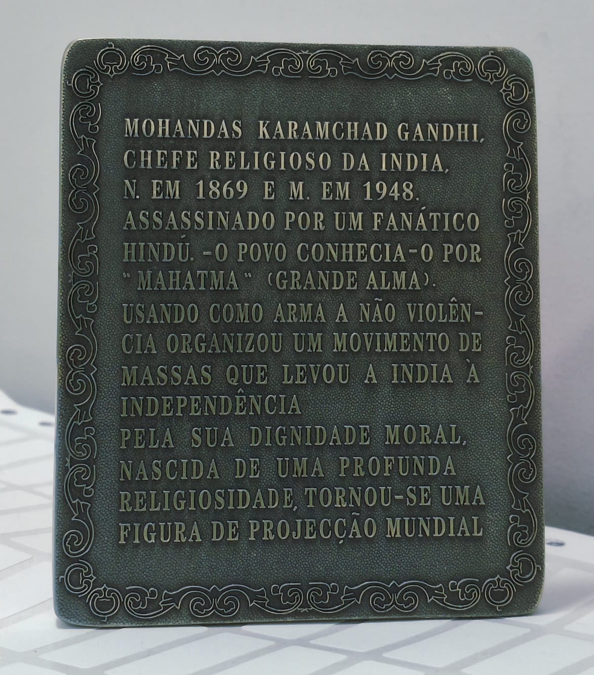 Portugal Medal - Gandhi (1968 ) Rare Beautiful Big Size Medellion # D-189