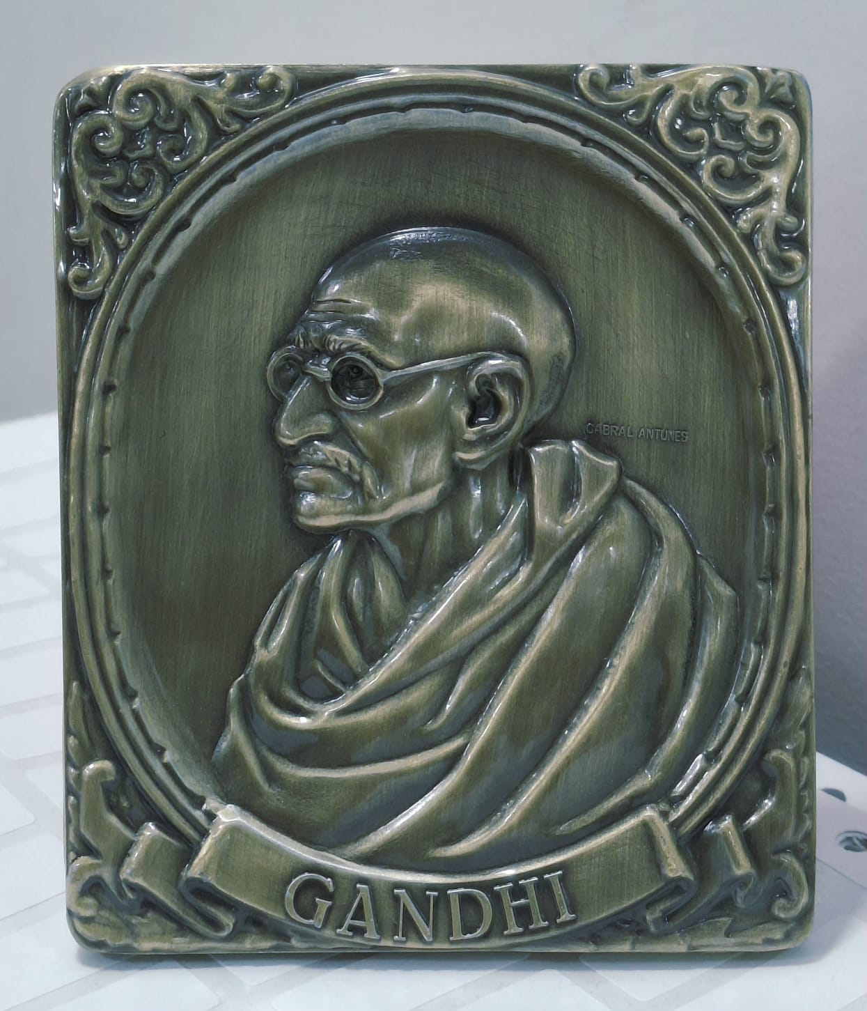 Portugal Medal - Gandhi (1968 ) Rare Beautiful Big Size Medellion # D-189