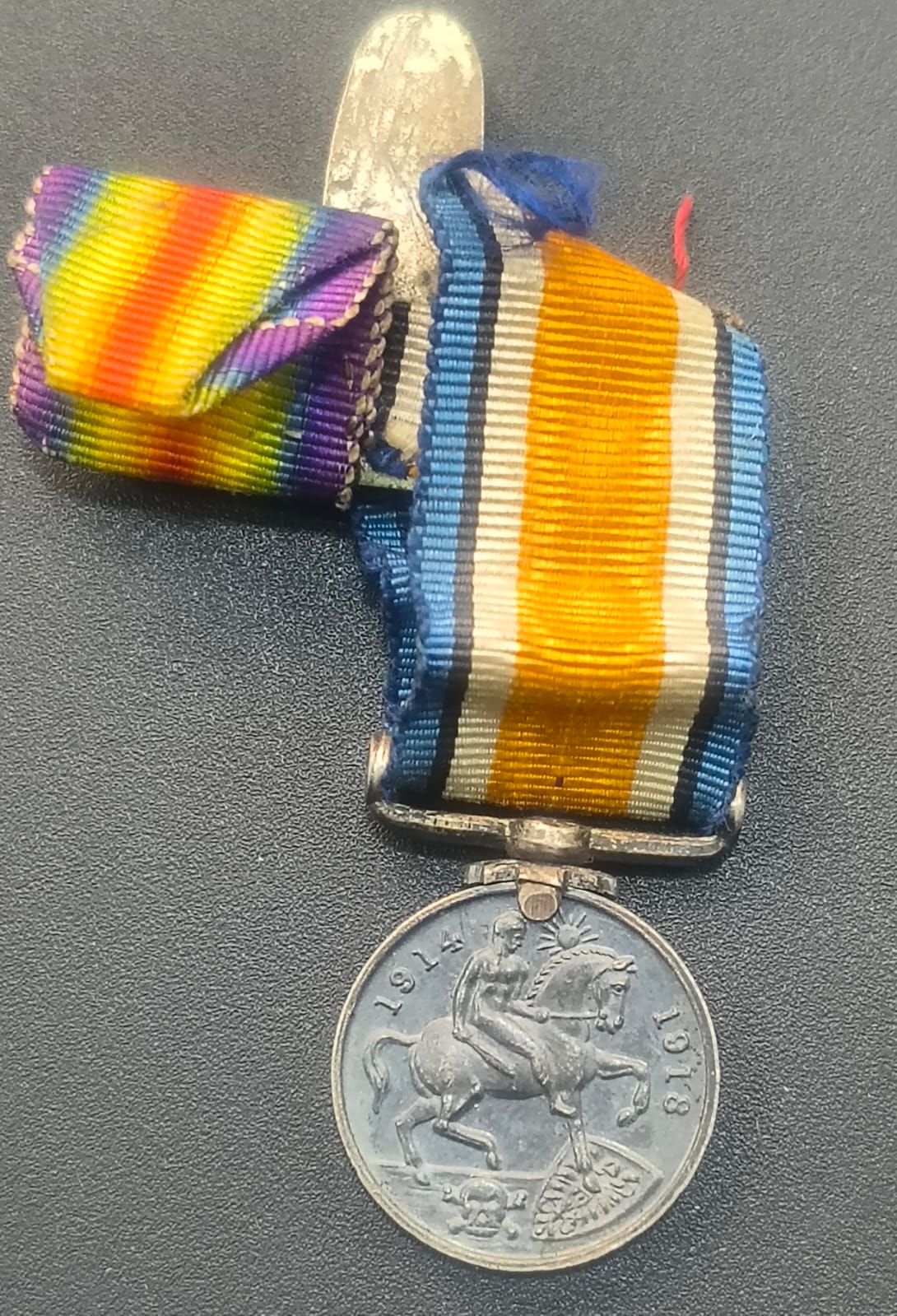 United Kingdom Medaille 1914-1918 British War, Georges V (Minichar Silver Medal)#D-215
