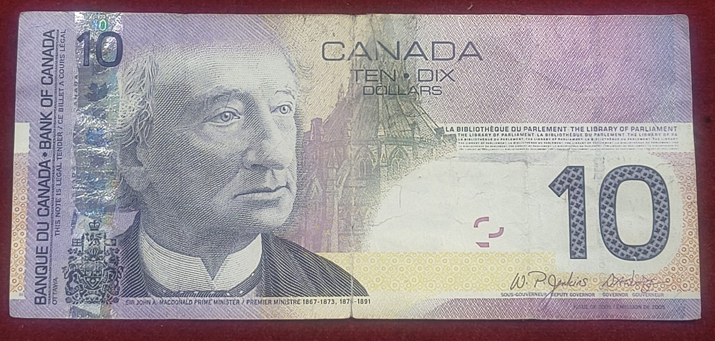 Canada 10 Dollars Rare Note #B-2