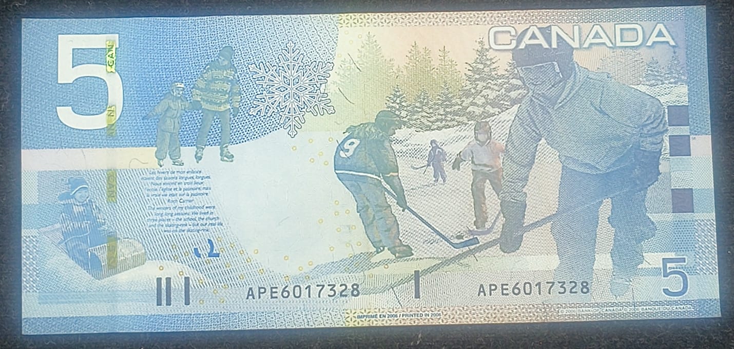 Canada 5 Dollars Rare Bank Note#B-2