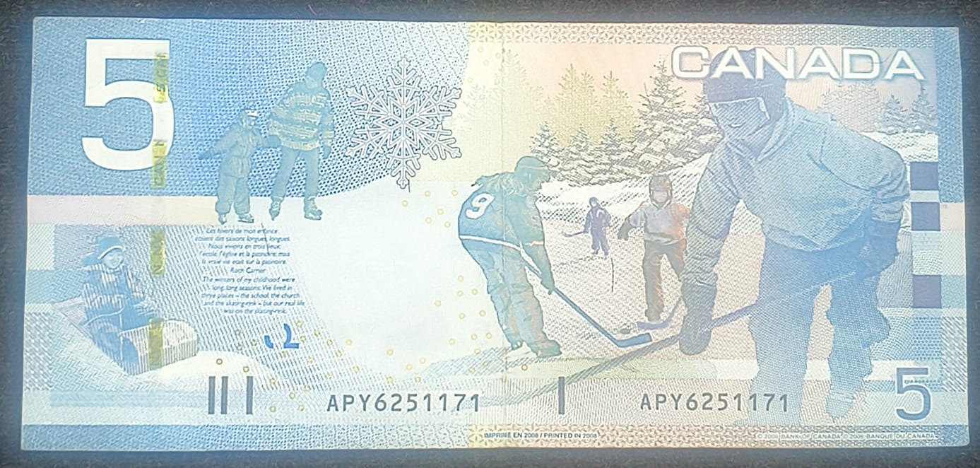 Canada 5 Dollars Rare Bank Note#B-2