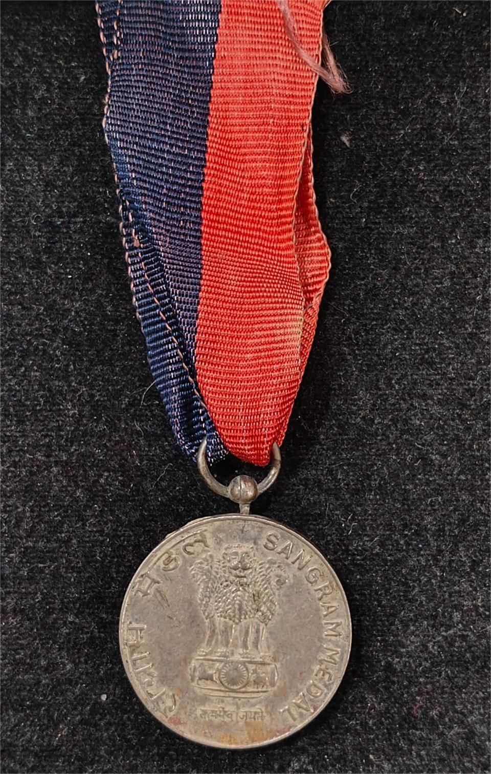 Sangram Medal 1971-72 with Ribbon #Z-65