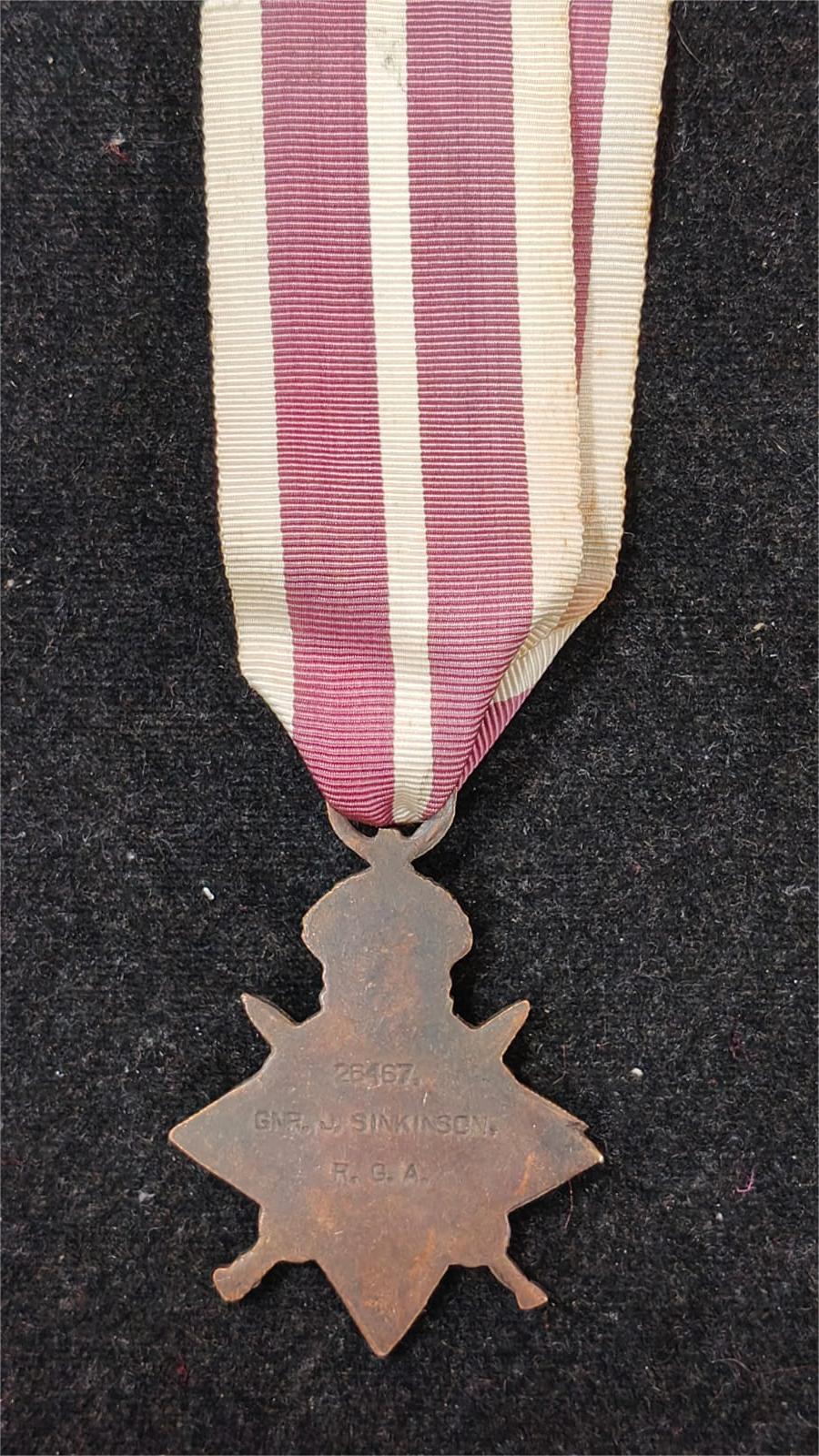 First World War 1914-1915 (Old Republica) Medal With Ribbon #Z-62