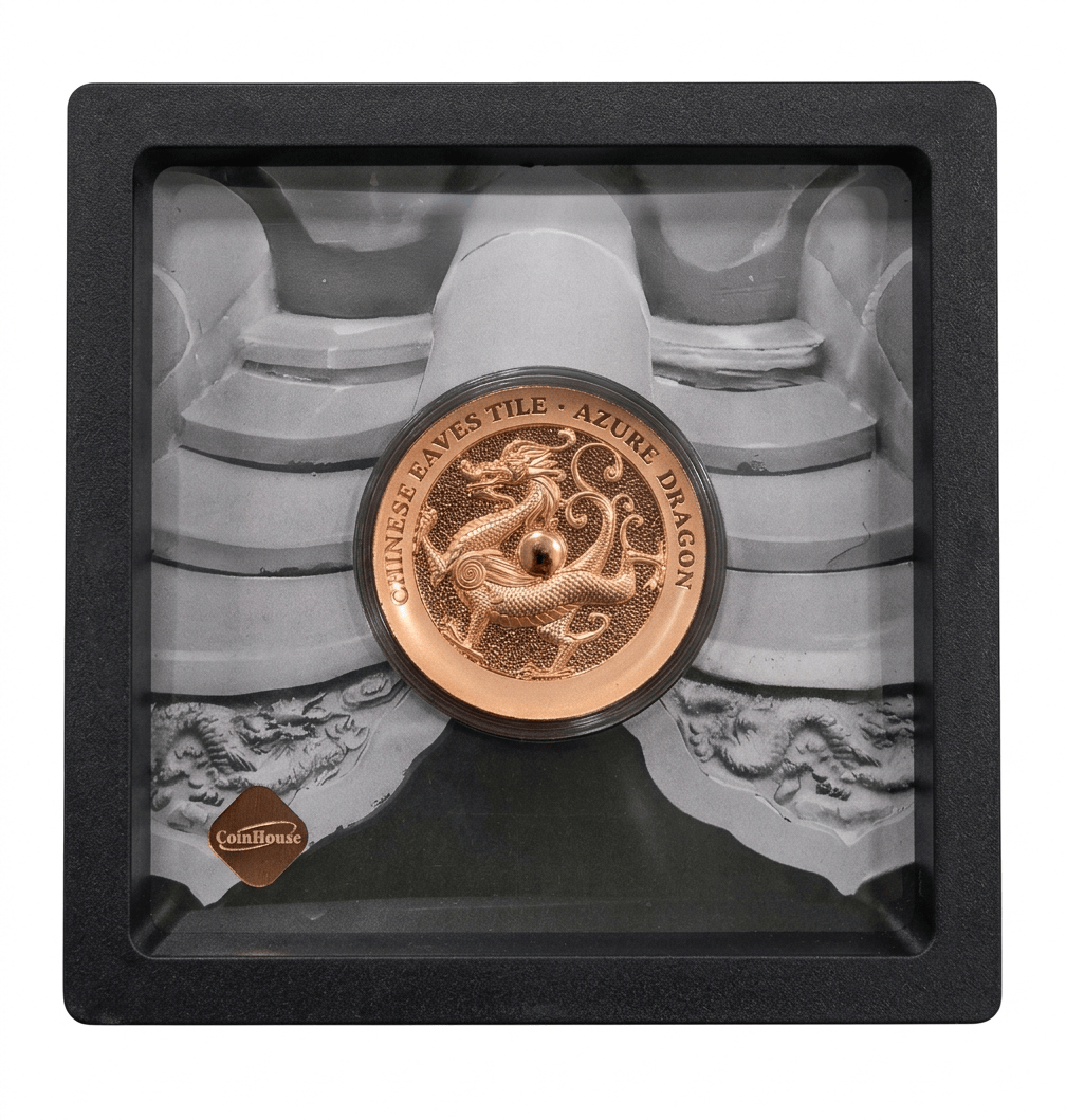 2025 Samoa – 25 cents , Azure Dragon Chinese Eaves Tiles Proof Coin Pack