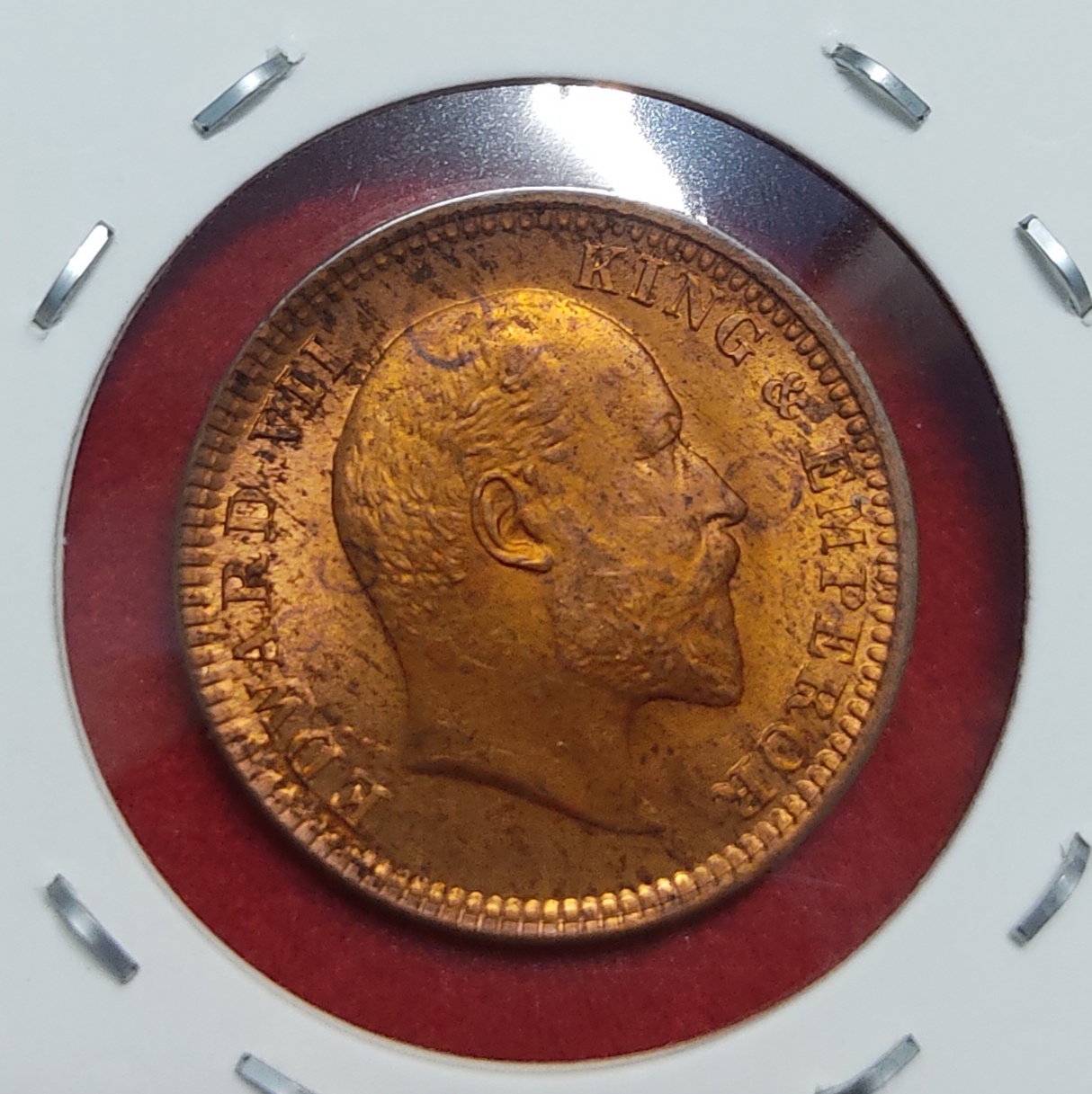 One Quarter Anna Edward VII 1904 Calcutta Mint GEM UNC Condition