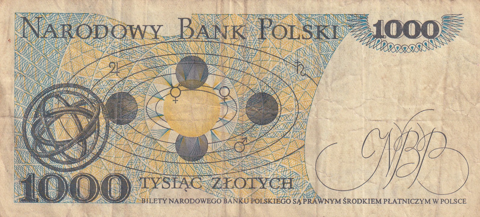 Poland 1000 Zlotys Rare World Note#B2